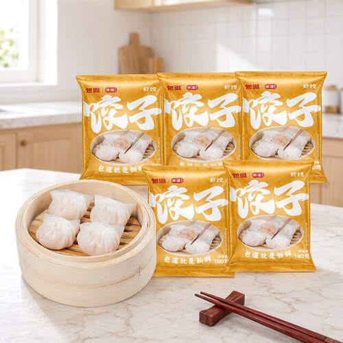 水晶虾饺手工包制顺丰冷运配送