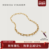 Monica Vinader莫妮卡Alta扣环式 项链小众设计锁骨链女士