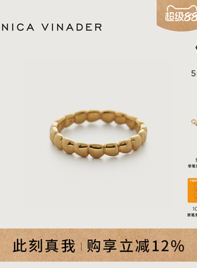 Monica Vinader莫妮卡戒指Nura卵石戒指女银饰卵石简约设计戒指女