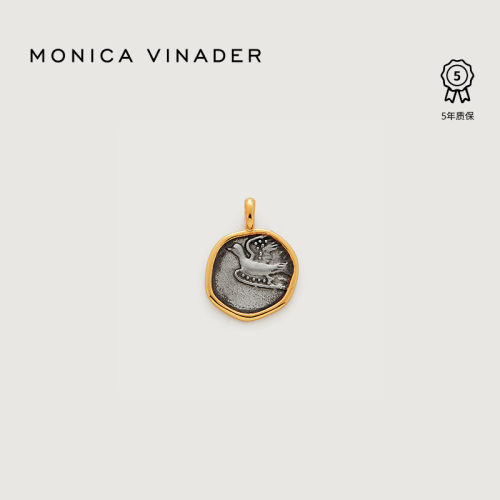 MonicaVinader刻字和平鸽吊坠