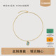 Monica Vinader莫妮卡流光宝石项链海蓝宝毛衣链新年礼物高端颈链