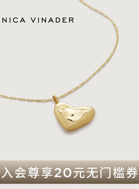 Monica Vinader莫妮卡项链心形刻字项链定制新年礼物毛衣链送女友