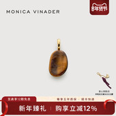 Monica Vinader莫妮卡Aria虎眼石吊坠流光天然虎眼石冬日热可可风