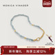 Monica Vinader莫妮卡项链Rio海蓝宝石拼接项链串珠项链锁骨链女