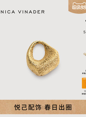 Monica Vinader陶纹环抱吊坠古典细腻项链复古气质挂坠精致原创女