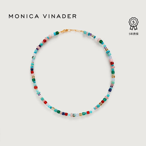 MonicaVinader自由宝石串珠项链