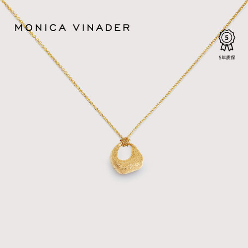 Monica Vinader陶纹项链长款小众设计吊坠美拉德经锁骨链复古百搭