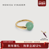 Young Monica Vinader×Kate 3.0金曜捧星戒指虎眼石秋冬设计复古