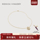 Monica Vinader莫妮卡Nura缠绕项链小众项链银饰项链银镀金巴恩风