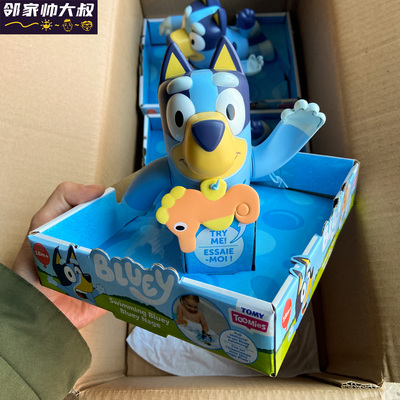 布鲁伊游泳洗澡发条公仔玩具