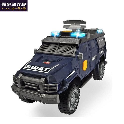 Dickie Toys特警车警察车辆玩具带声光儿童男孩子汽车模型