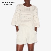 AZELIA法式 MARANT ETOILE2025 宽松镂空圆领针织上衣女
