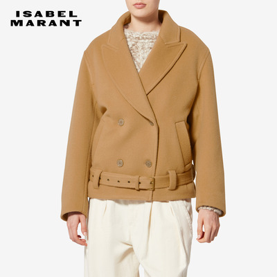 ISABEL MARANT2026早春新款Warna 女士羊毛和羊绒短外套