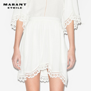 MARANT ETOILE FRANCESCA法式蕾丝镂空半身裙女