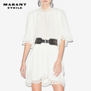 復(fù)古蕾絲立領(lǐng)短袖 MARANT ENOHA法式 襯衫 ETOILE 女