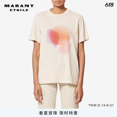 MARANT ETOILE2026春夏新款ZEWEL 棉质印花T恤