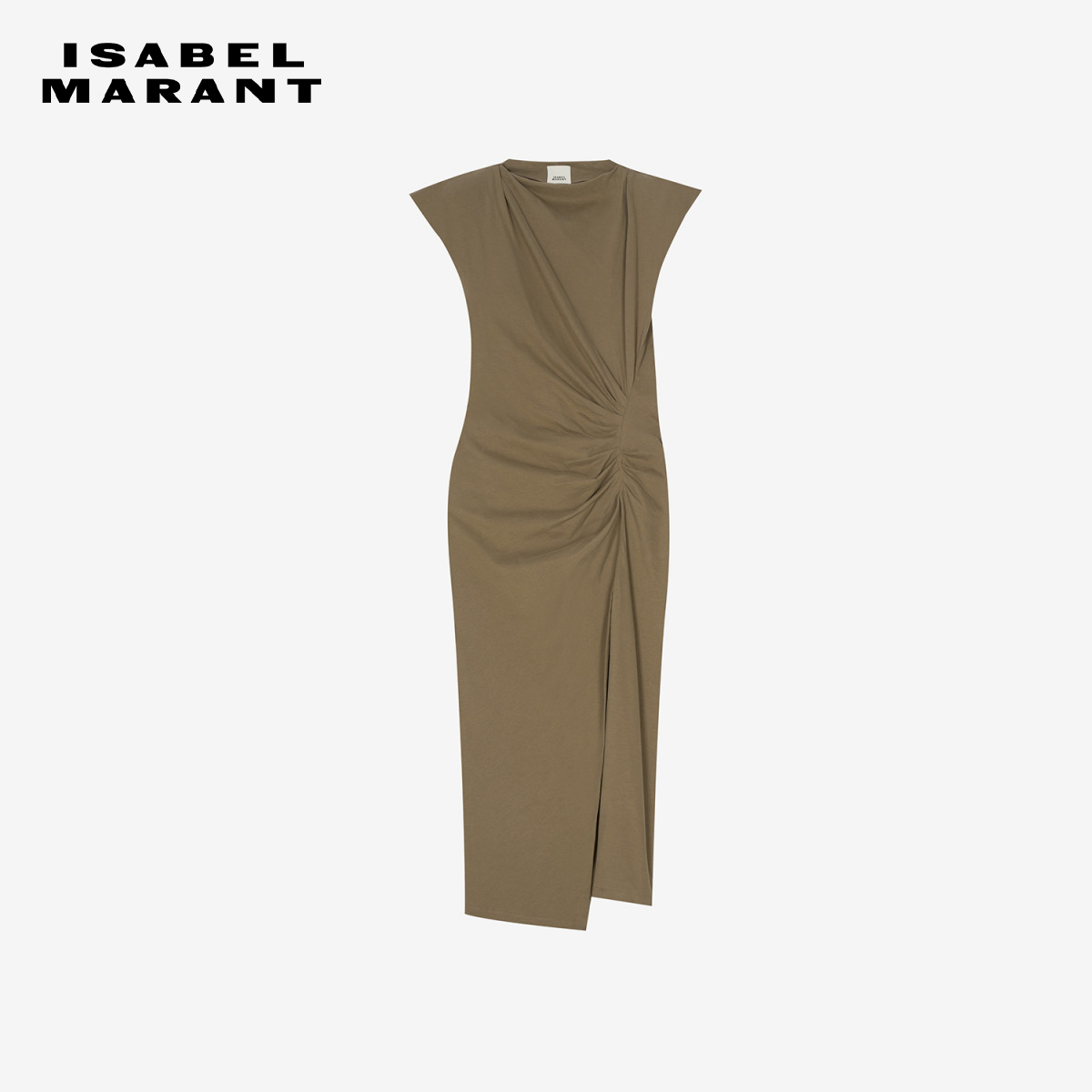 ISABEL MARANT2025 NADELA简约褶皱开衩长裙女