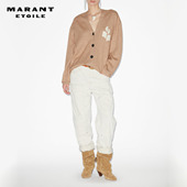 MARANT 女 品牌徽标针织开襟衫 ETOILE2025 NORTON领修身