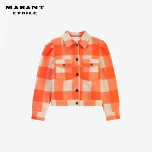 ETOILE 格纹女式 MANTEAU 翻领短版 外套 LEIKO法式 MARANT