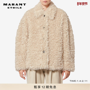 MARANT ETOILE2026早春新款Tarvey 卷曲短款大衣