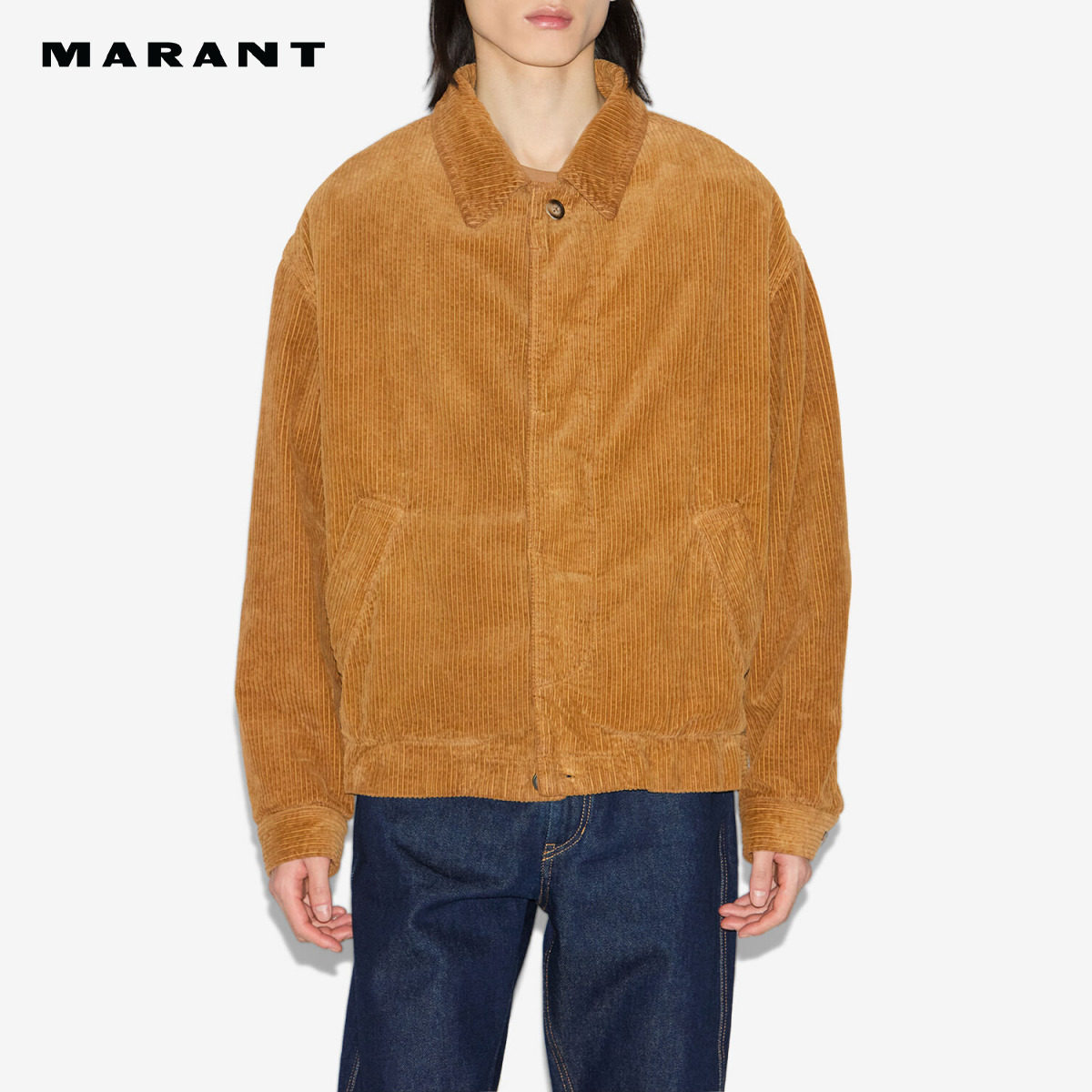 MARANT2025早秋新款NELVIL灯芯绒短款夹克男
