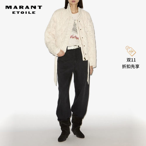 MARANT ETOILE ZAKIANE绗缝缎面夹克女