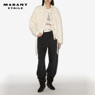 MARANT ETOILE2025早秋新款ZAKIANE 绗缝缎面夹克女