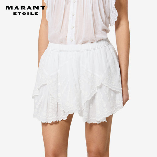 【26早秋新品】MARANT ETOILE LAYALE法式镂空刺绣棉质薄纱短裤