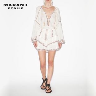 荷叶边刺绣薄纱短裤 JOCADIA法式 女 ETOILE2025 MARANT