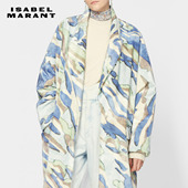 ICLERIE翻领印花气质长款 ISABEL MARANT 大衣外套女