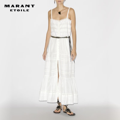 MARANT ETOILE2025 DIVINE优雅长款棉吊带连衣裙女