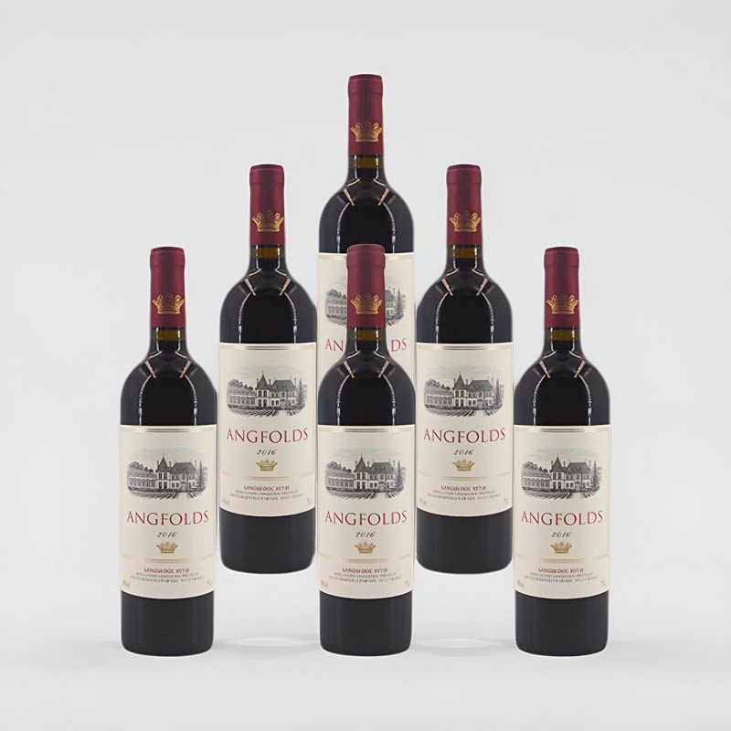 【买一送一】法国原汁进口红酒14度克朗德干红葡萄酒750m聚会送礼