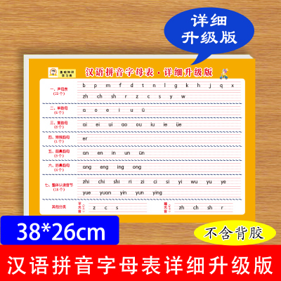 汉语拼音字母表挂图小学生