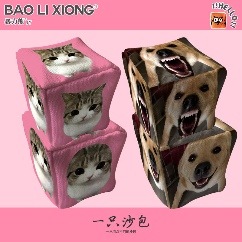 妙脆角小猫大狗儿童沙包玩具丢沙包幼儿园沙包学生投掷户外沙包