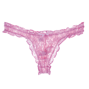 低腰弹力蕾丝透气U凸内衣男 激凸猛男T型夜店青年潮内裤 男士 丁字裤