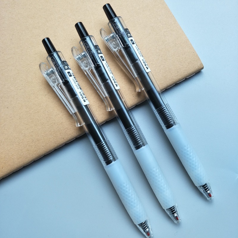 晨光大墨王按动中性笔速干ST笔头黑笔学生用 0.5mm考试刷题作业君ins水笔按压式碳素黑笔签字笔