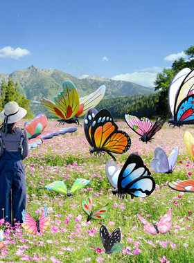 仿真蝴蝶户外别墅昆虫园林景观