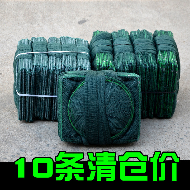 10条渔网鱼网加厚虾笼网鱼笼捕鱼龙虾网专用捕虾网黄鳝笼河虾网