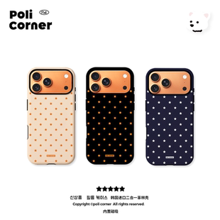 Poli Corner原创星星苹果手机壳韩国进口菲林壳iphone17手机壳17promax磨砂磁吸16pro防摔保护套15外壳手机壳
