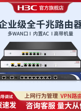 华三（H3C）ER系列企业路由器千兆 企业级多WAN口有线宽带VPN高速网关AC管理办公VLAN监控防火墙