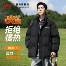 男装 外套2025新款 棉衣加厚防寒立领保暖羽绒棉袄 冬季 回力棉服男款