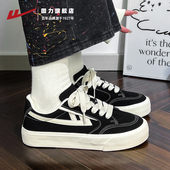 板鞋 厚底百搭黑色运动鞋 女款 回力女鞋 2025秋季 新款 休闲学生鞋 子女