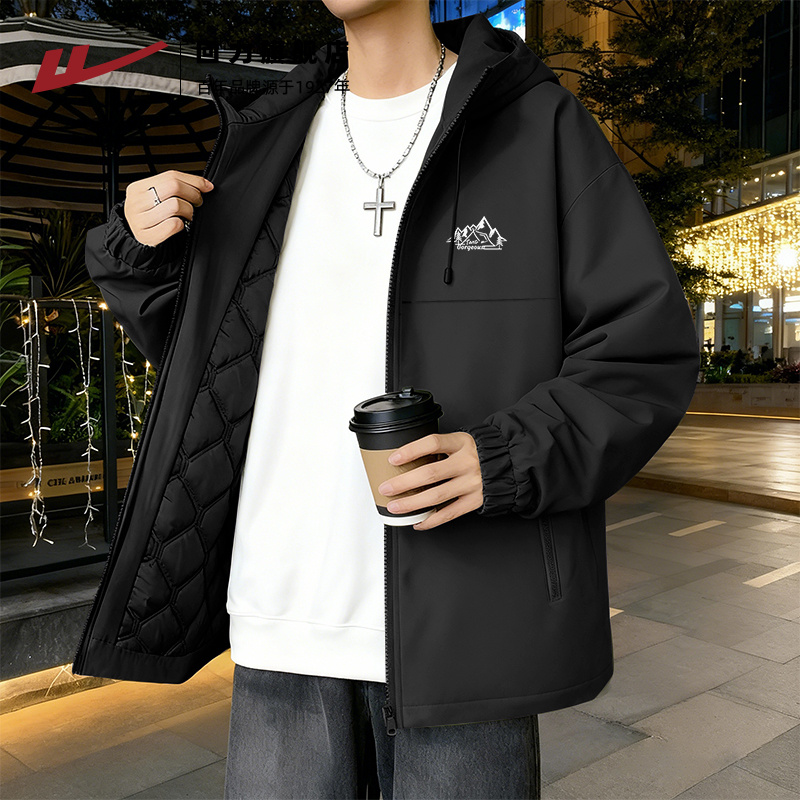 回力冬三防科技保暖冲锋上衣男