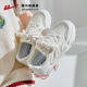 女2025新款 厚底百搭休闲板鞋 夏季 子女鞋 网面透气运动鞋 回力小白鞋
