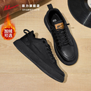 男士 新款 鞋 子冬黑色软底运动板鞋 回力皮鞋 商务休闲男鞋 男加绒棉鞋