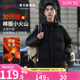 回力棉服男2025新款 棉袄外套潮流连帽加厚保暖羽绒棉衣面包服 冬季