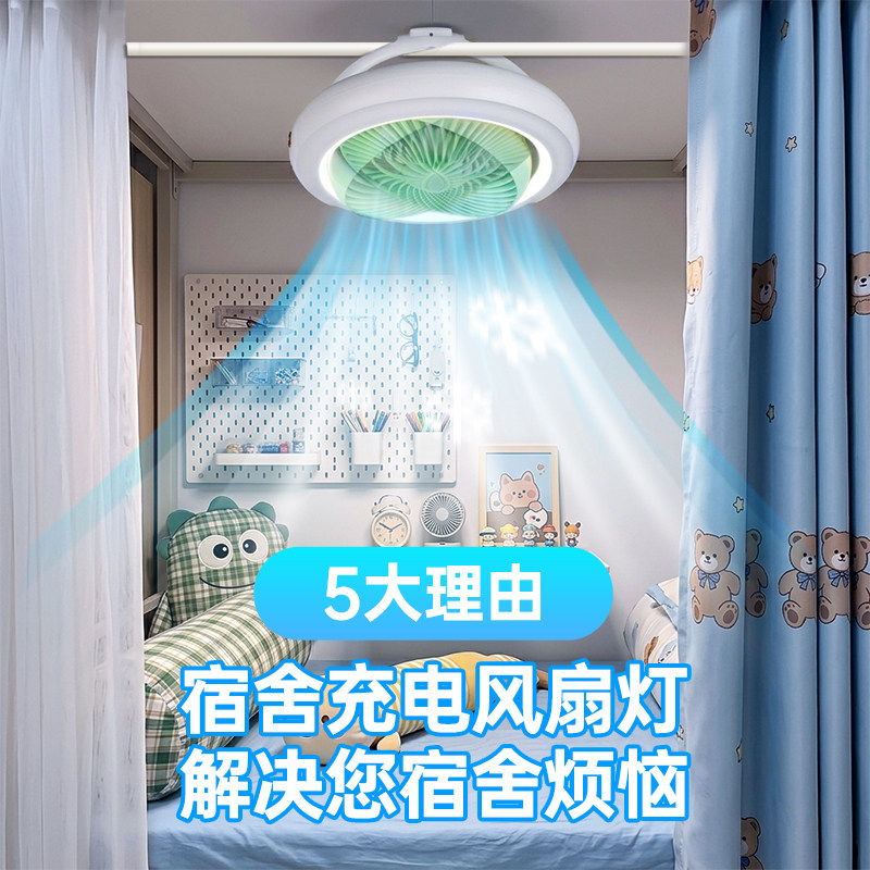 【家长推荐】顺丰包邮宿舍风扇灯图片