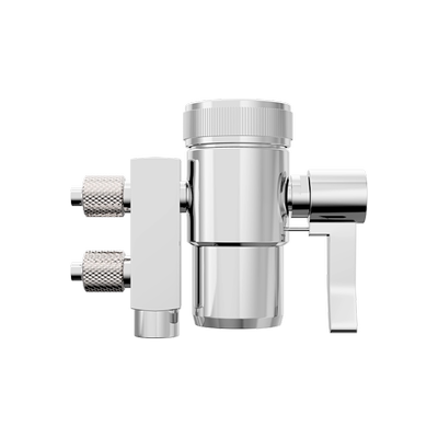 希库分双切阀净水器龙头三通转换