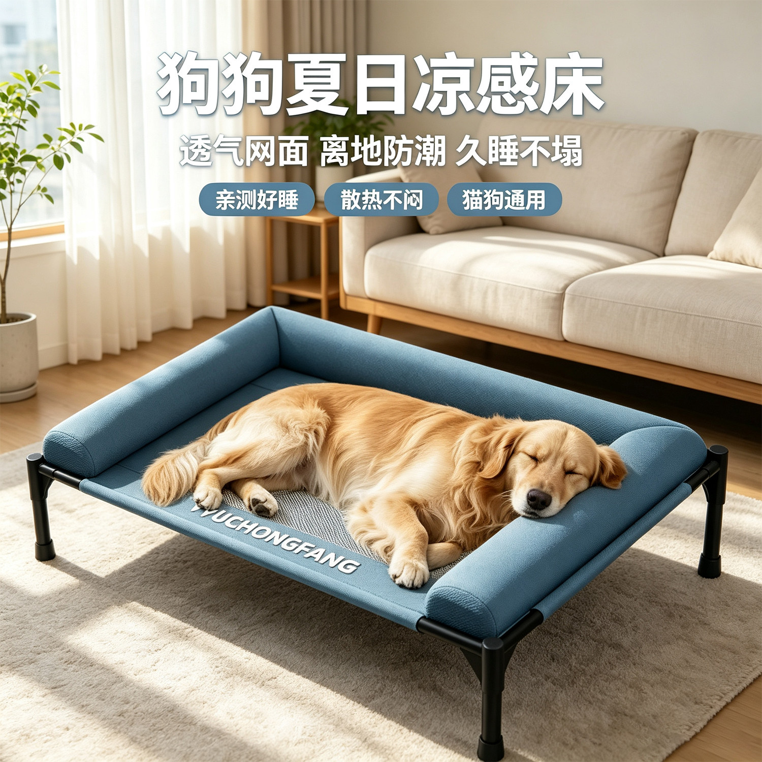 狗狗行军床狗窝离地四季通用图片