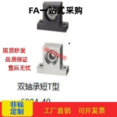 带座轴承座双轴承短T型立式座BGMWB6004 6005 6006ZZ-30 40 50 60